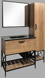 Comforty Тумба с раковиной Бредфорд 90 дуб темный – фотография-7